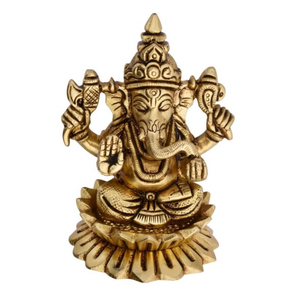 brass ganesh idol
