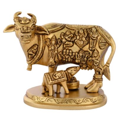 Cow and Calf Idol for Pooja