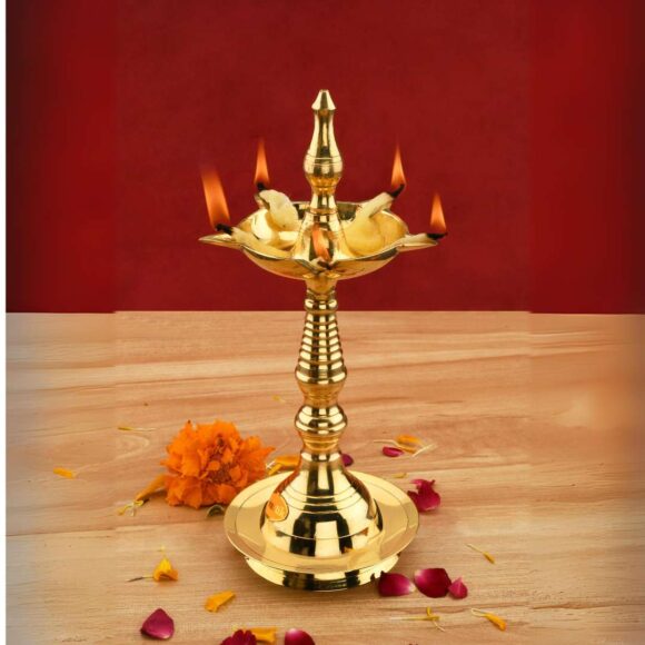 Brass Fancy Kerala Diya