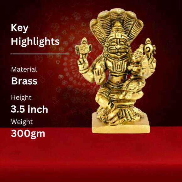 Lakshmi Narasimha Brass Idol