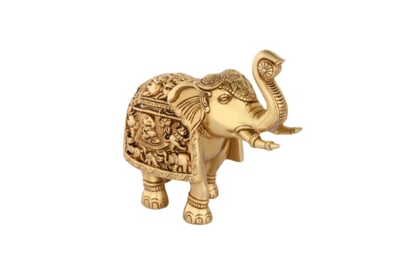 Elephant Brass Statue