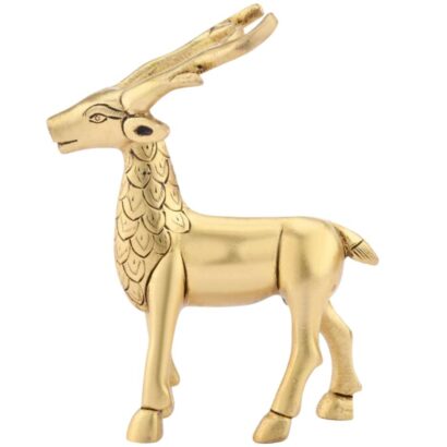 Brass Deer Statue