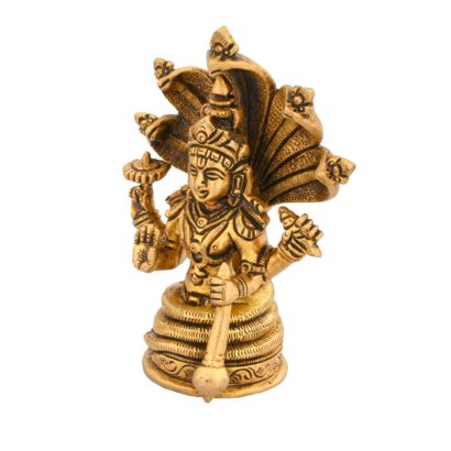 lord vishnu brass idol