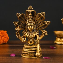 lord vishnu brass idol