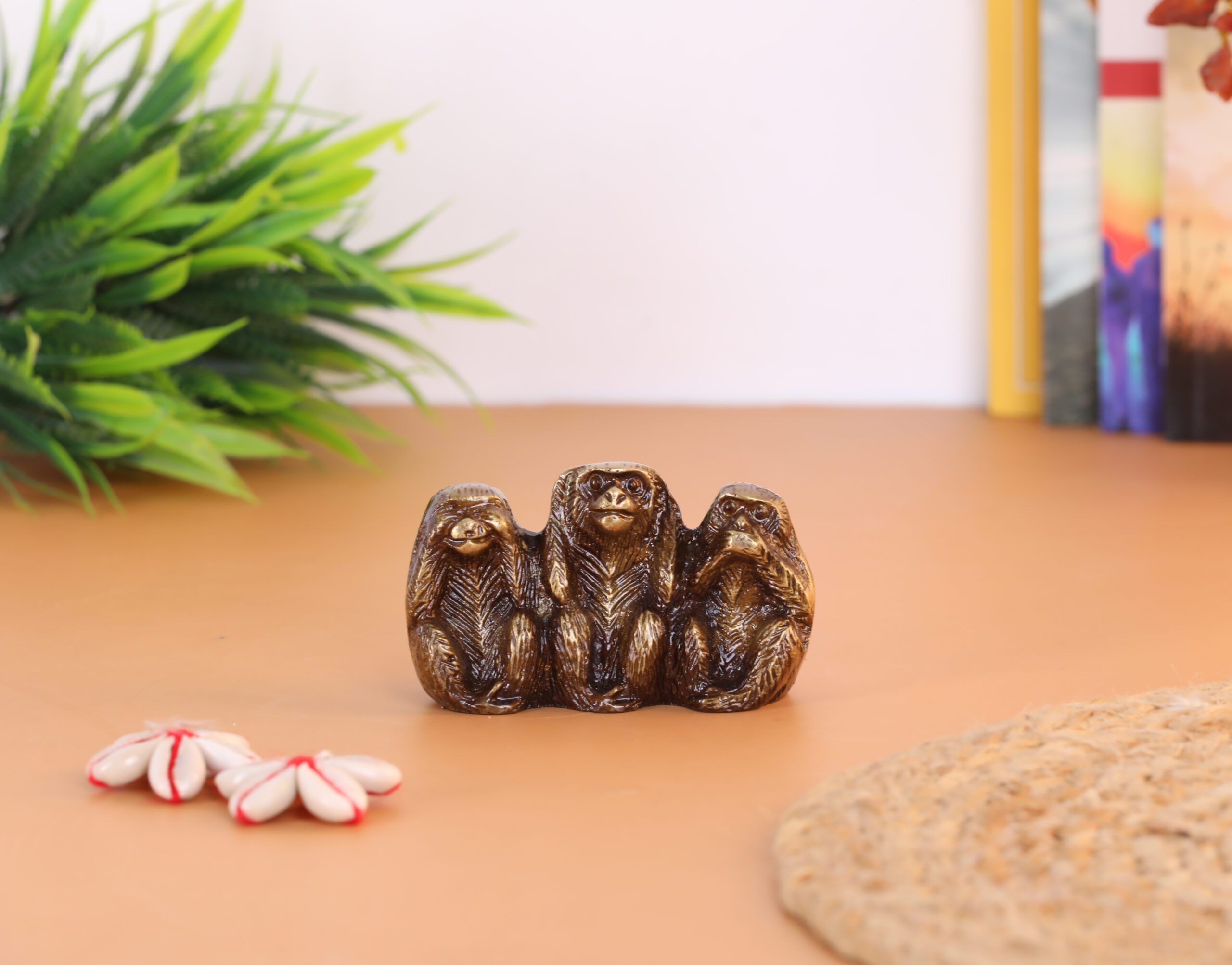 Three Monkeys Statue