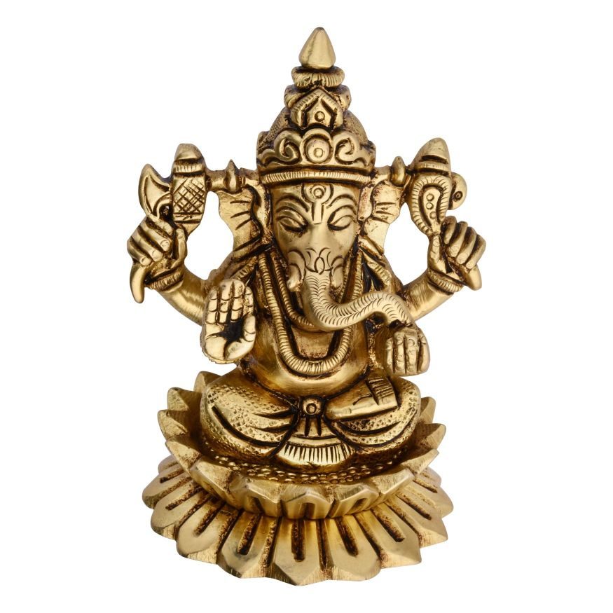 brass ganesh idol