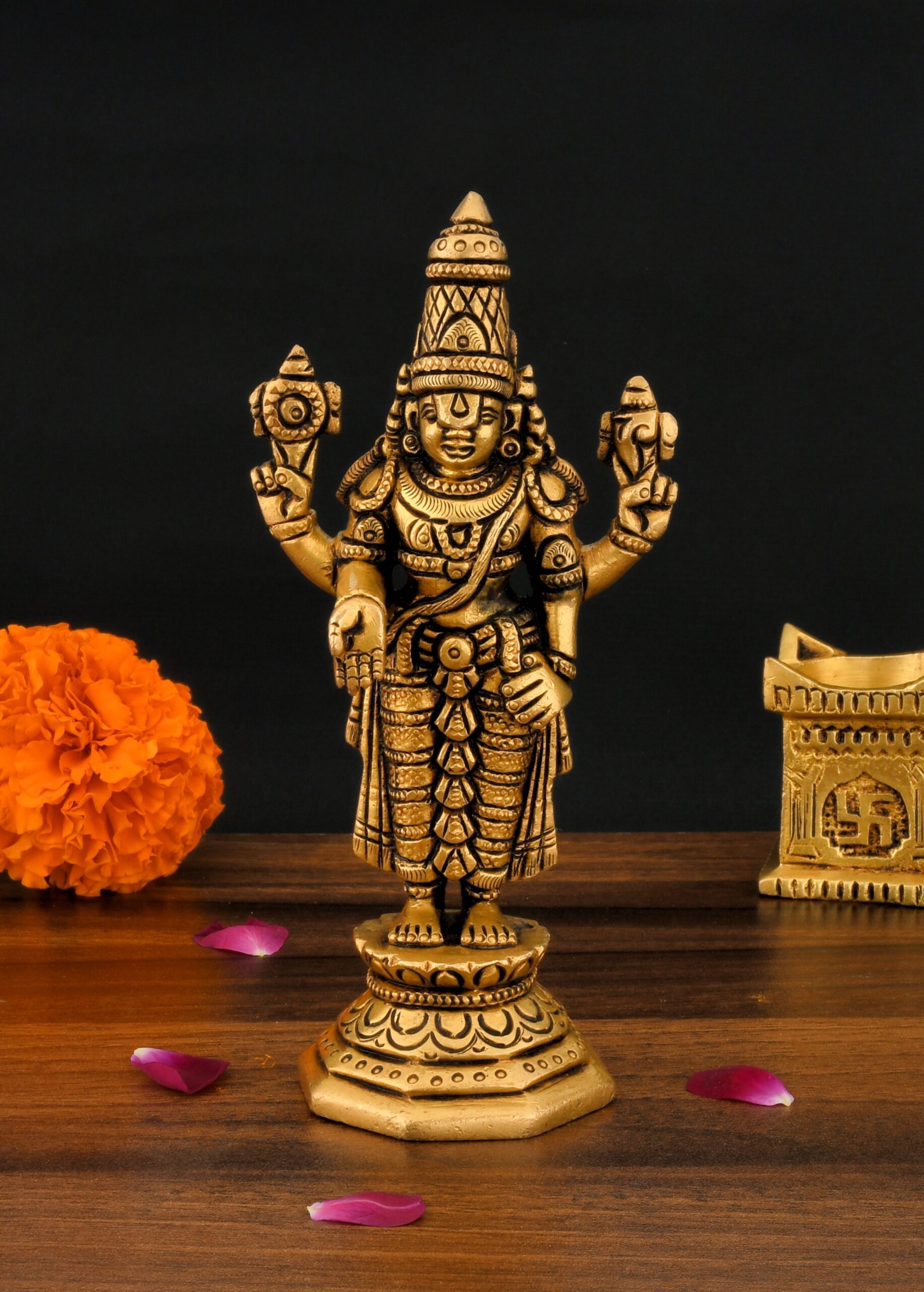 tirupati balaji brass idol